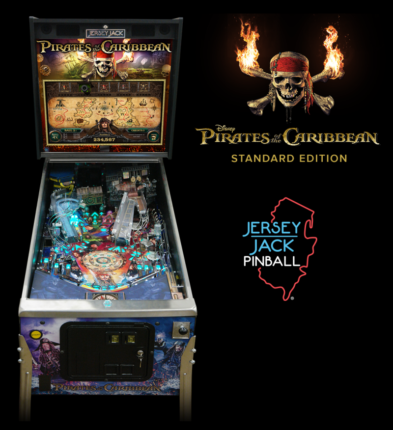 jersey jack pirates of the caribbean pinball for sale