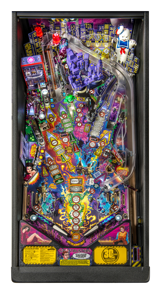 Ghostbusters GB Stern Pinball Machine tall STACK OF MULTI COLORED BOOKS LED mod